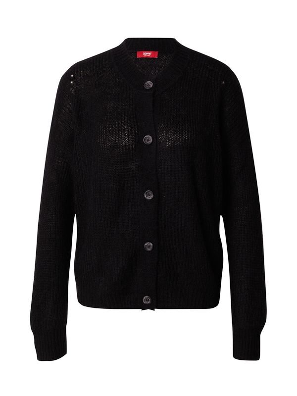 ESPRIT ESPRIT Плетена жилетка  черно