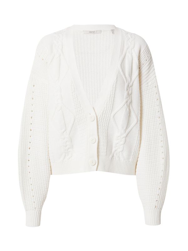 ESPRIT ESPRIT Плетена жилетка  естествено бяло