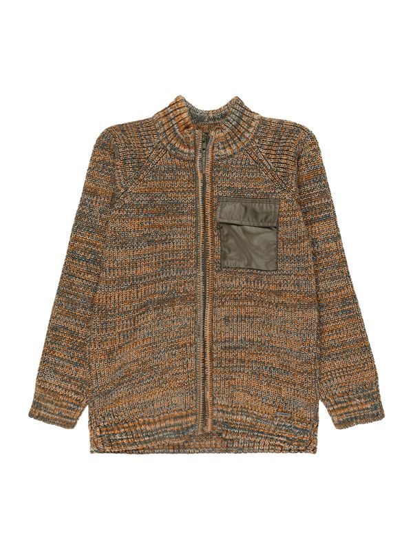 ESPRIT ESPRIT Плетена жилетка  каки / оранжево / бяло