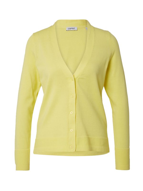 ESPRIT ESPRIT Плетена жилетка  светложълто