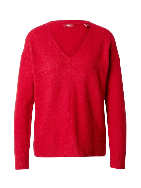 ESPRIT ESPRIT Пуловер  тъмночервено