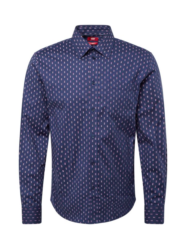 ESPRIT ESPRIT Риза  нейви синьо / лилав / бяло