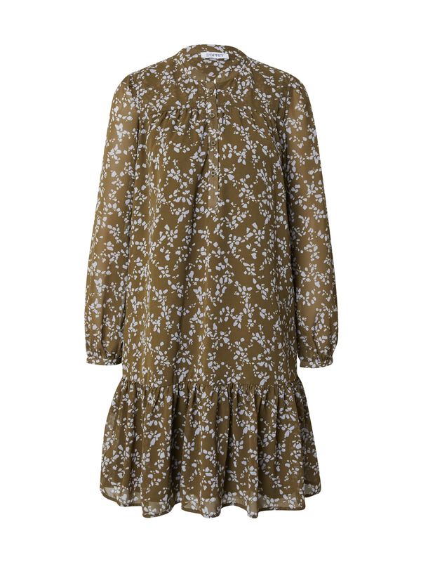 ESPRIT ESPRIT Рокля  светлосиво / каки