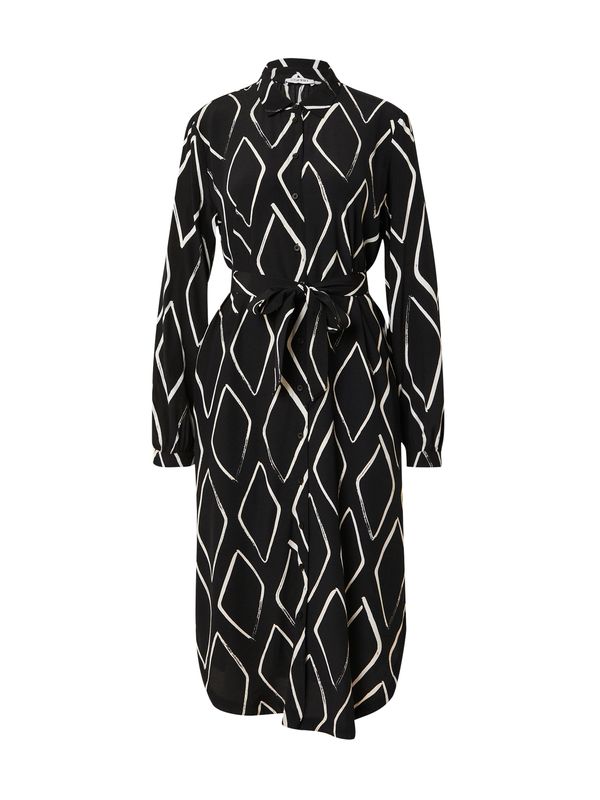 ESPRIT ESPRIT Рокля тип риза  черно / бяло