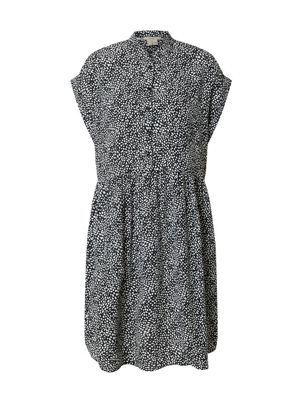 ESPRIT ESPRIT Рокля тип риза 'Li Co'  черно / бяло