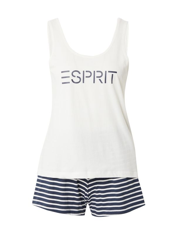 ESPRIT ESPRIT Шорти 'Mia'  нейви синьо / бяло