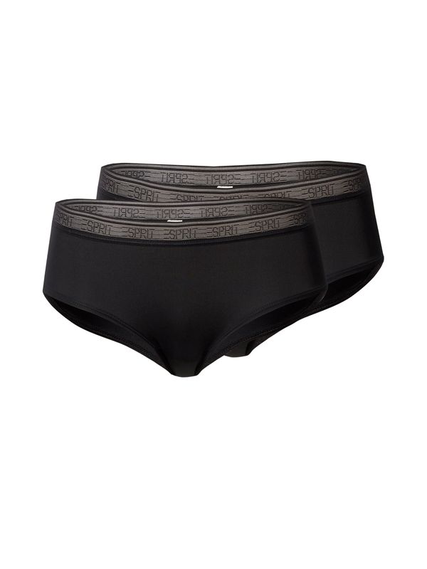 ESPRIT ESPRIT Слип  тъмносиво / черно