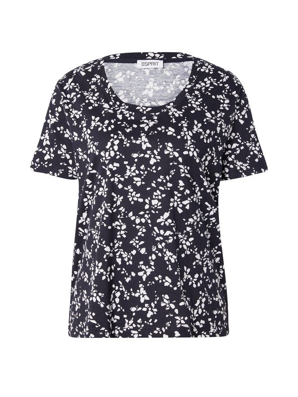 ESPRIT ESPRIT Тениска  черно / бяло