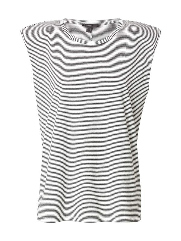 ESPRIT ESPRIT Тениска  черно / бяло