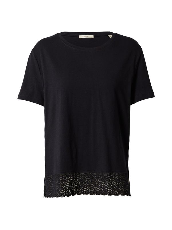 ESPRIT ESPRIT Тениска  черно