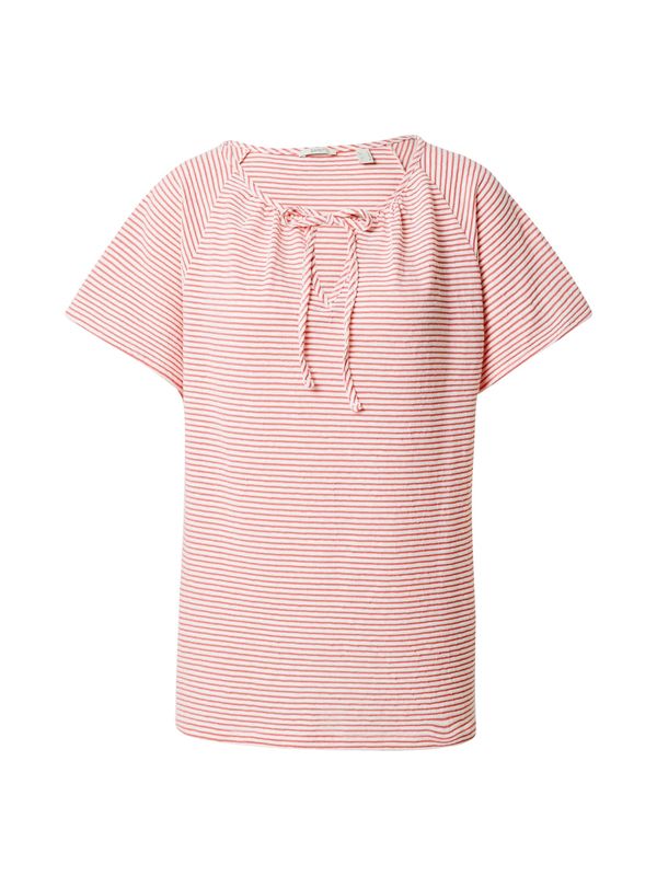 ESPRIT ESPRIT Тениска  червено / мръсно бяло