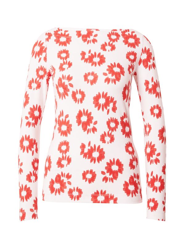 ESPRIT ESPRIT Тениска  гренадин / бяло