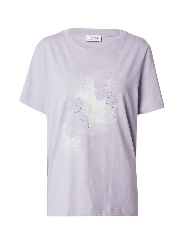 ESPRIT ESPRIT Тениска  лавандула / бяло