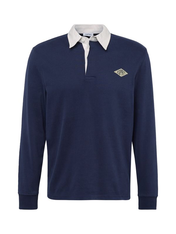 ESPRIT ESPRIT Тениска  нейви синьо / бяло