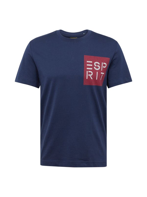 ESPRIT ESPRIT Тениска  нейви синьо / червено / бяло