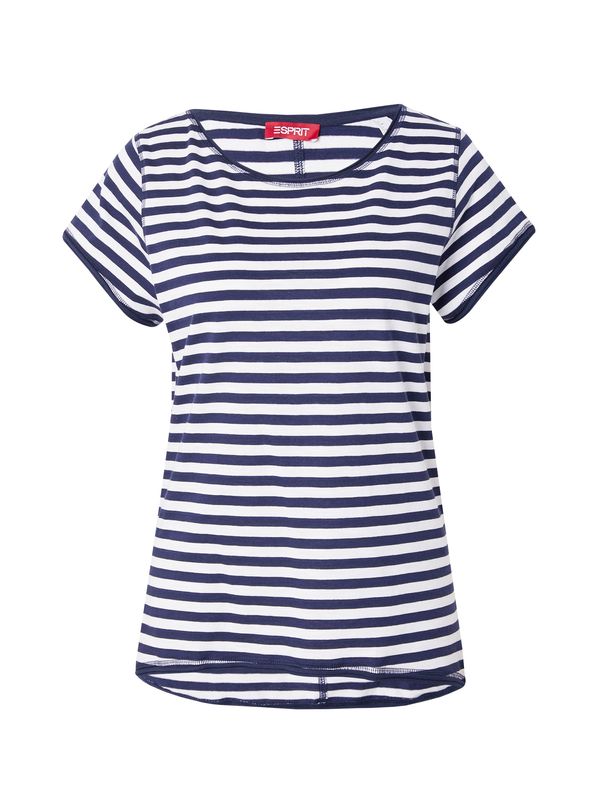 ESPRIT ESPRIT Тениска  нейви синьо / мръсно бяло