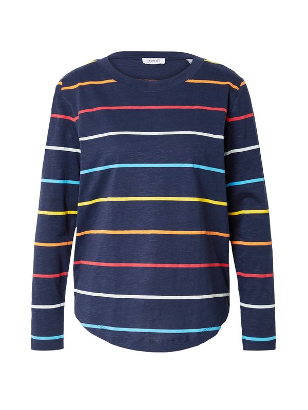ESPRIT ESPRIT Тениска  нейви синьо / светлосиньо / жълто / бяло