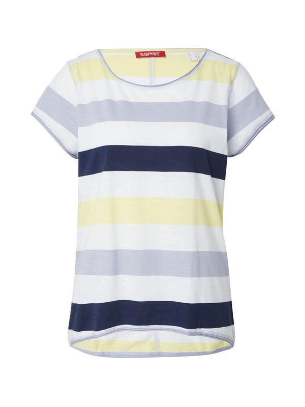 ESPRIT ESPRIT Тениска  нощно синьо / светложълто / сиво / мръсно бяло