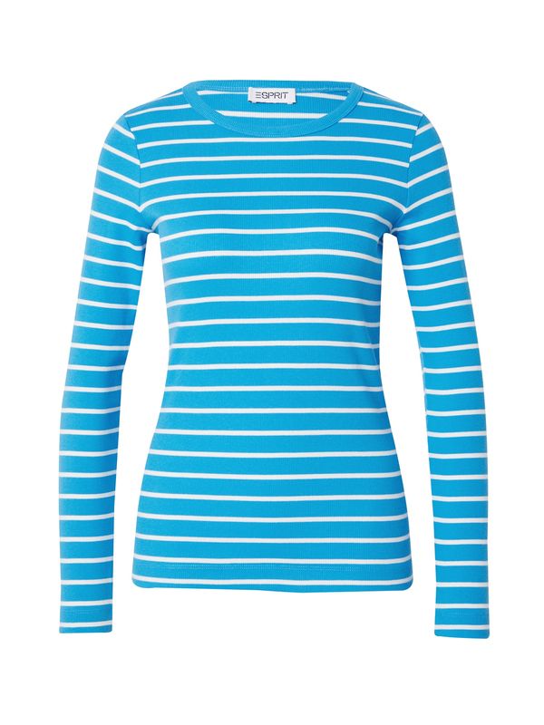 ESPRIT ESPRIT Тениска  синьо / бяло