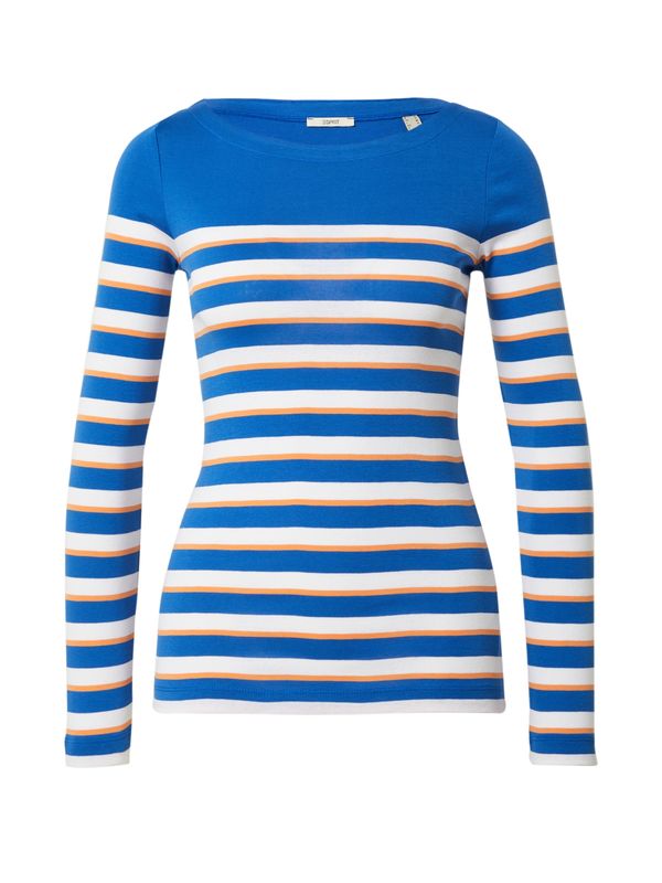 ESPRIT ESPRIT Тениска  синьо / оранжево / бяло