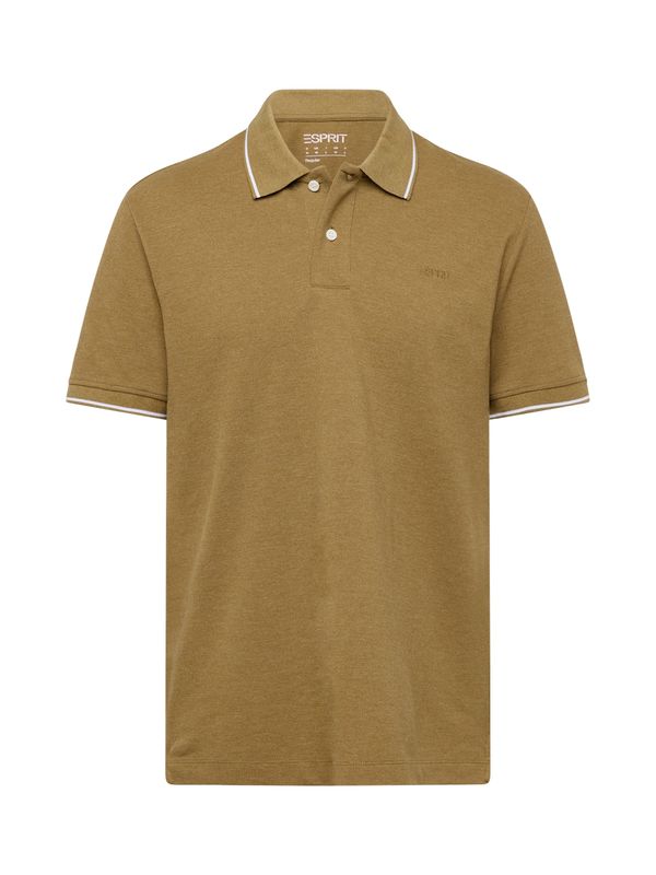 ESPRIT ESPRIT Тениска 'SUS'  маслина / бяло