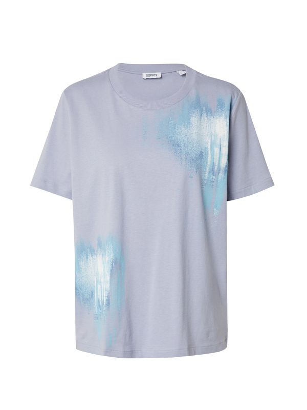 ESPRIT ESPRIT Тениска  светлосиньо / лавандула / бяло
