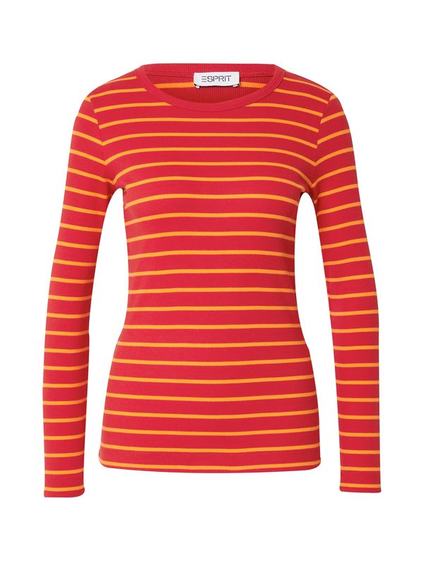 ESPRIT ESPRIT Тениска  жълто / червено