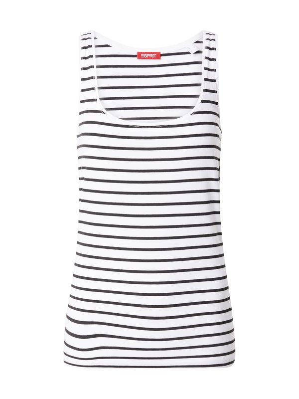 ESPRIT ESPRIT Топ  черно / бяло