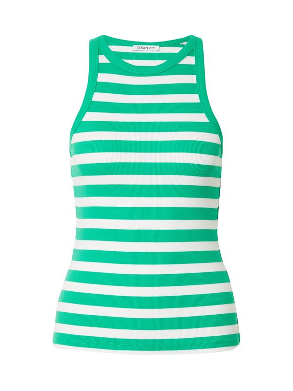 ESPRIT ESPRIT Топ  зелено / мръсно бяло