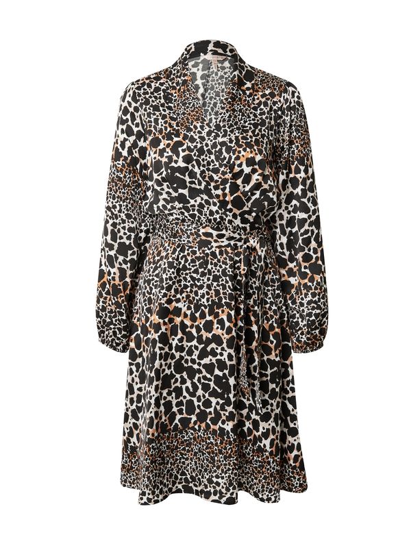 Esqualo Esqualo Рокля  кафяво / черно / бяло