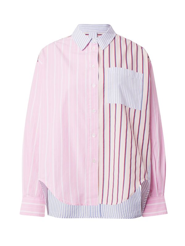 Essentiel Antwerp Essentiel Antwerp Блуза 'Famille'  екрю / светлосиньо / бледорозово / бяло