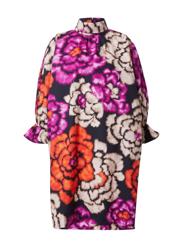 Essentiel Antwerp Essentiel Antwerp Рокля  бежово / лилав / оранжево / черно