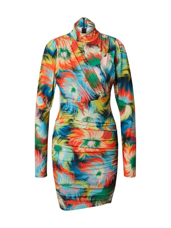 Essentiel Antwerp Essentiel Antwerp Рокля 'ESPOSA'  неоново синьо / жълто / смарагдово зелено / светлочервено