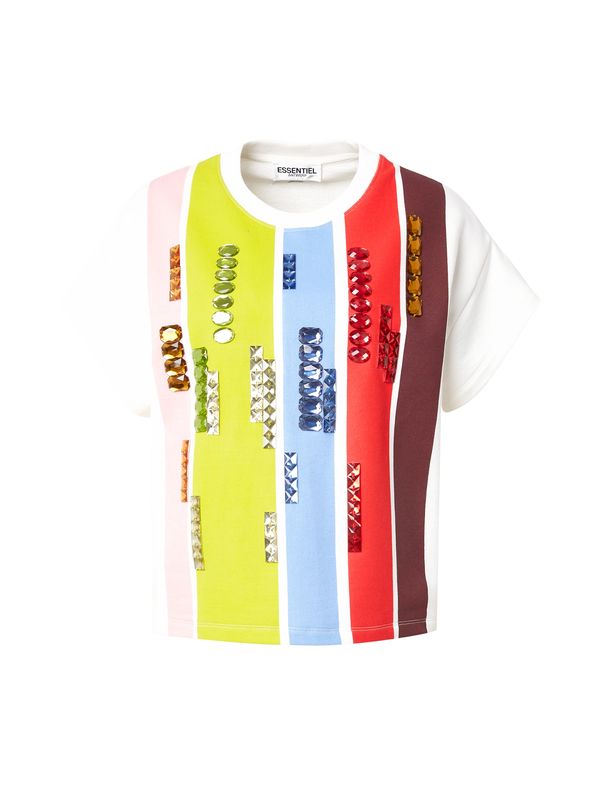 Essentiel Antwerp Essentiel Antwerp Тениска  светлосиньо / светлозелено / червено / бяло