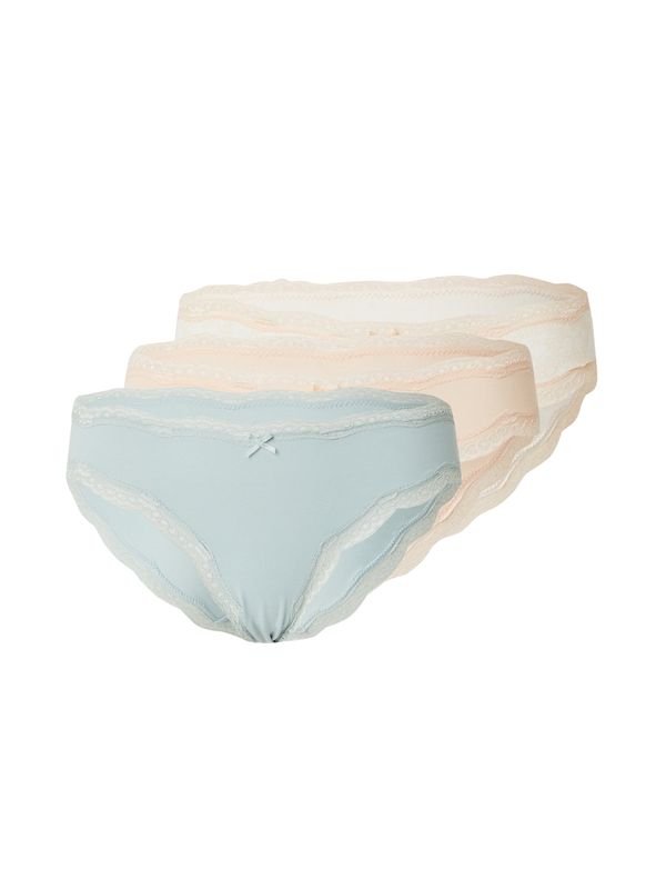 ETAM ETAM Слип 'JIMMA'  бежово / бежово меланж / опушено синьо