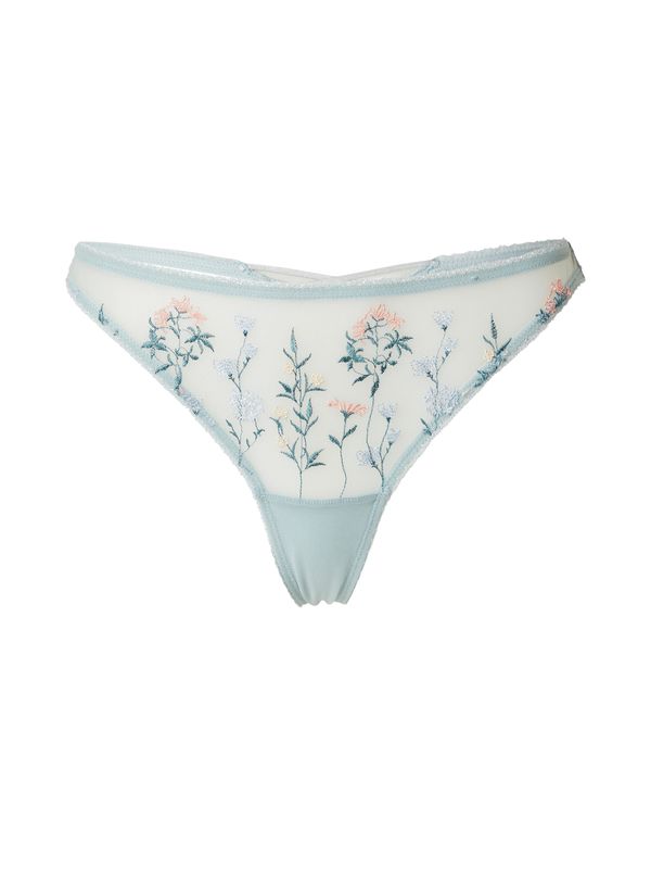 ETAM ETAM Стринг 'JARDIN'  пастелно синьо / пастелно жълто / петрол / розе