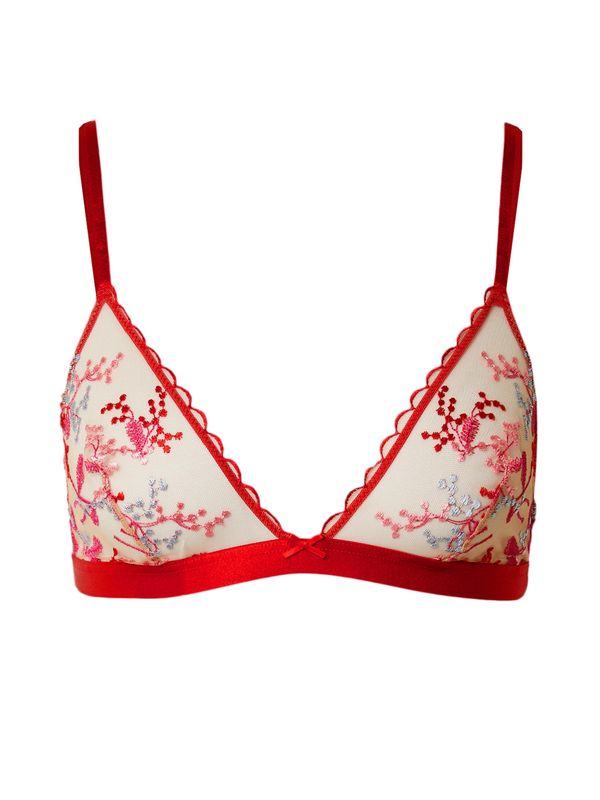 ETAM ETAM Сутиен 'MIMOSA'  светлосиньо / бледорозово / светлорозово / червено