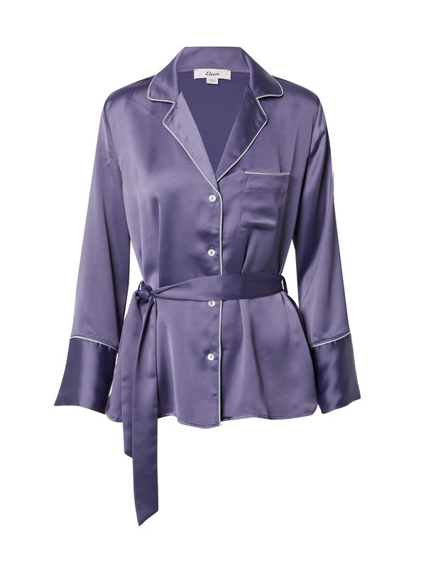 ETAM ETAM Тениска за спане 'ELY'  къпина / бяло