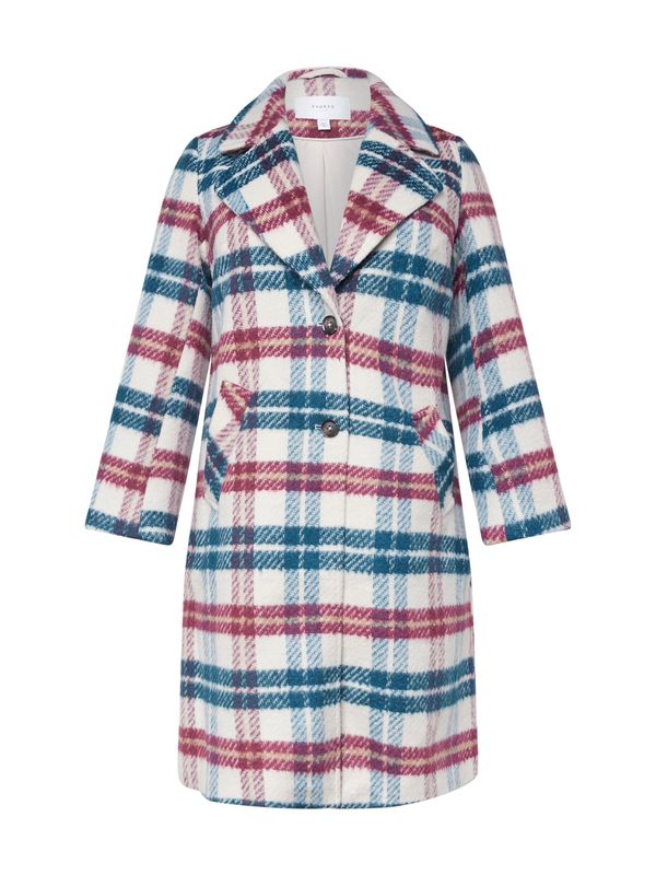 EVOKED EVOKED Преходно палто 'MONTA'  цвят "пясък" / петрол / тъмночервено / бяло