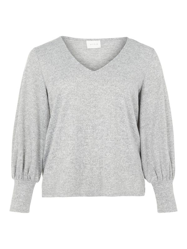 EVOKED EVOKED Пуловер 'Infa'  сив меланж