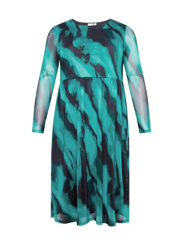 EVOKED EVOKED Рокля 'VIVOLETTE EVA'  циан / черно