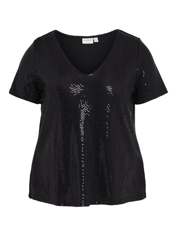EVOKED EVOKED Тениска 'Glitta'  черно
