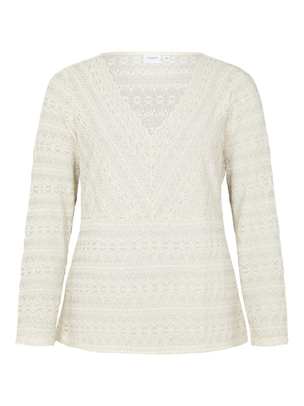 EVOKED EVOKED Тениска 'Vichikka'  мръсно бяло