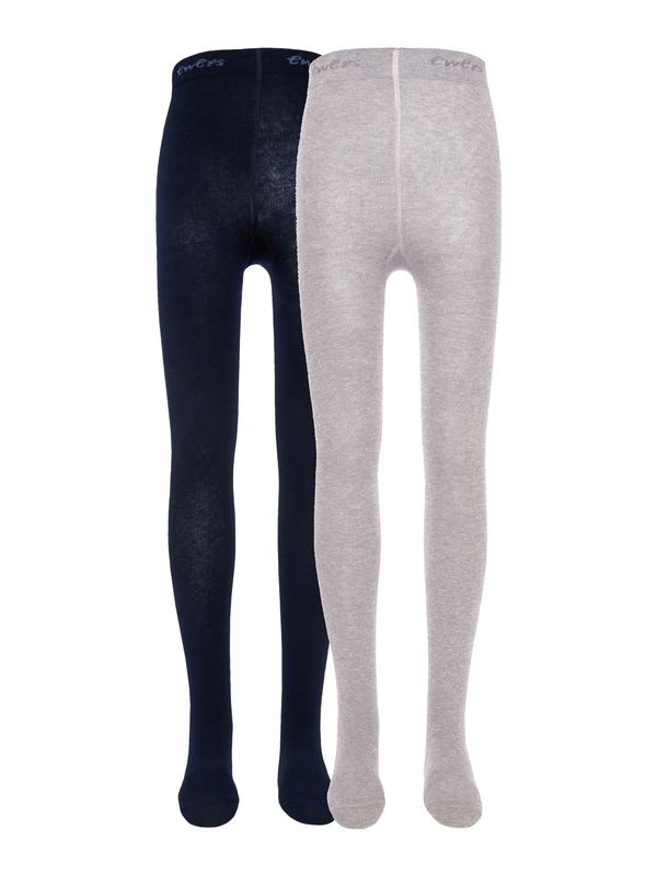 EWERS EWERS Чорапогащи  нощно синьо / сив меланж