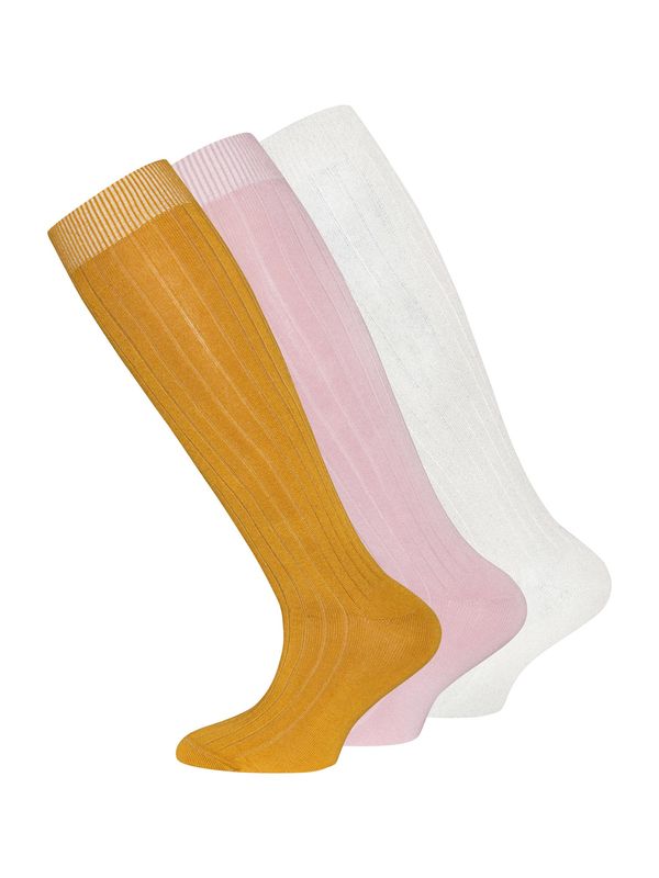 EWERS EWERS Къси чорапи  бежово / златистожълто / светлорозово