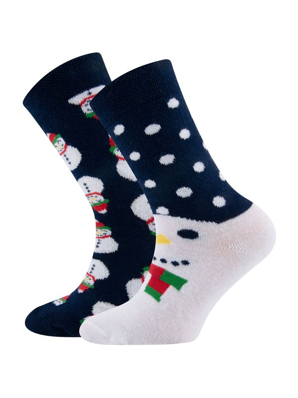 EWERS EWERS Къси чорапи 'Schneemann'  нейви синьо / жълто / зелено / червено / черно / бяло