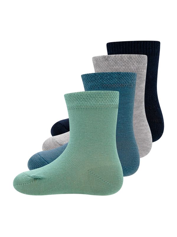 EWERS EWERS Къси чорапи  сив меланж / петрол / тръстиково зелено / черно