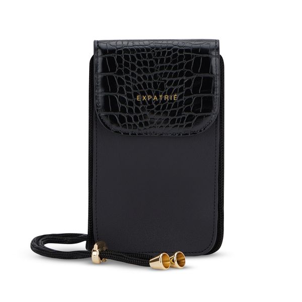 Expatrié Expatrié Чанта за през рамо тип преметка 'Amelie'  злато / черно