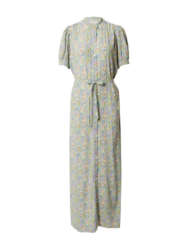 Fabienne Chapot Fabienne Chapot Рокля тип риза  гълъбово синьо / светлозелено / лавандула / бяло