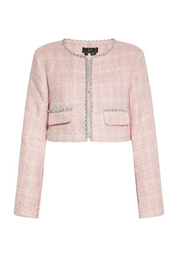 faina faina Блейзър  бледорозово / бяло